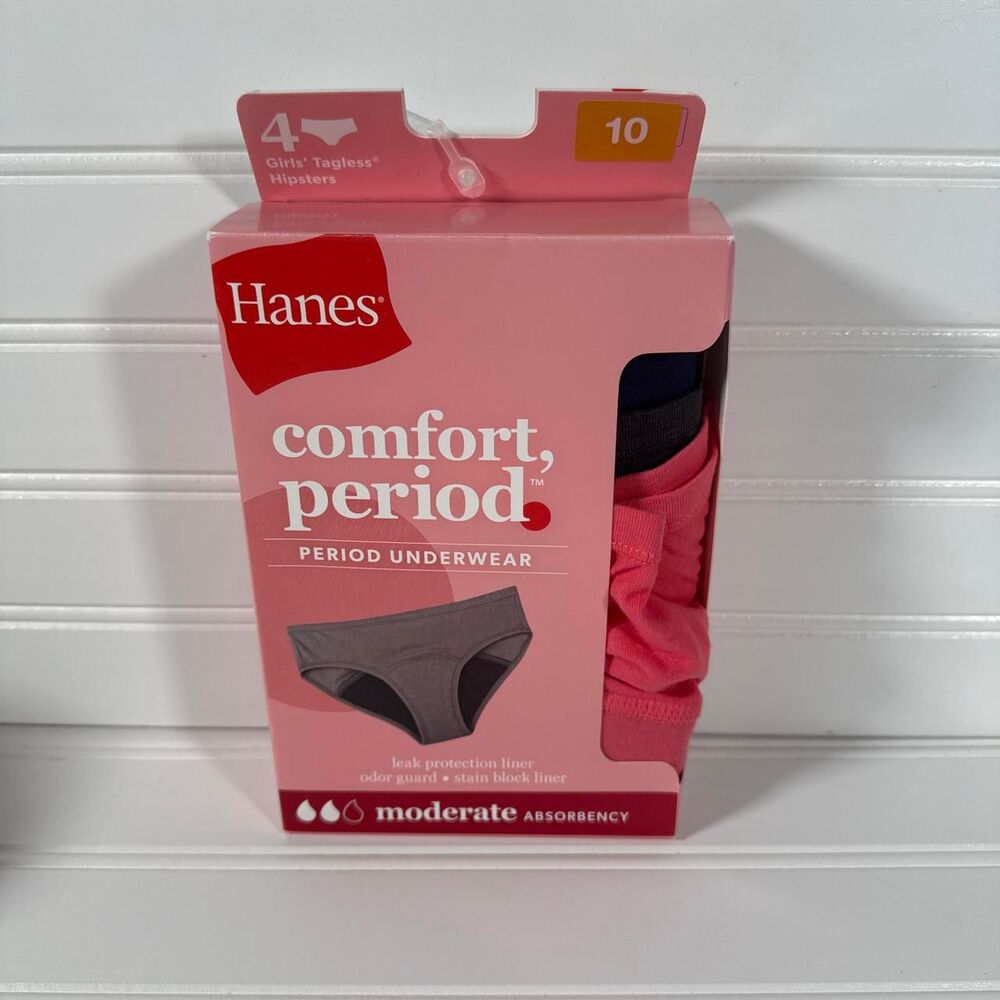Hanes Girls Period Underwear - NEW